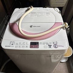 無料 差し上げます　シャープ　全自動洗濯機　ES-GE60Nの画像