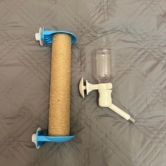 猫ケージ　　猫トイレ　猫お迎えセット4点の画像