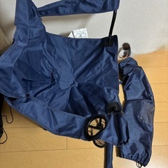日傘付き折りたたみ椅子(未使用)の画像