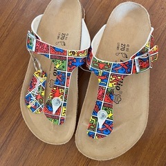 未使用BIRKENSTOCK本革サンダル　ビルケンシュトックギゼ⭐︎希少キースへリングコラボの画像