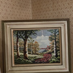 アート 刺繍 美術 額縁の画像