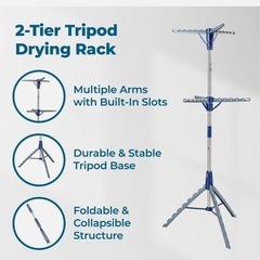 2段式三脚物干しラックの画像
