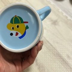 ミキハウス　マグカップ　水色の画像
