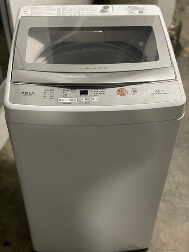 送料・設置込み可?表示価格より10%OFF?洗濯機　5kg AQUA 2022年【分解クリーニング済み】