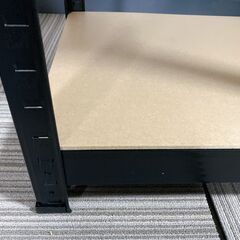 M827 オープンシェルフ 5段 可動棚 スチール棚  収納ケース H180㎝ ブラックの画像