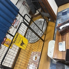 犬　サークル　ブラック　ケージの画像