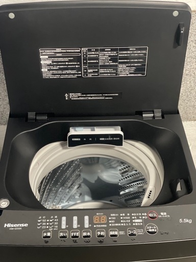 送料・設置込み可?表示価格より10%OFF?洗濯機　5.5kg Hisense 2022年【分解クリーニング済み】
