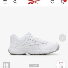 Reebok リーボック ワーク N クッション 4.0 ホワイト 25.0cmの画像