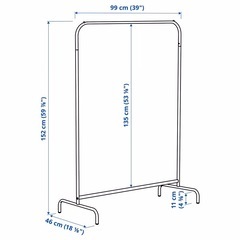 IKEA ハンガーラック ムーリッグ ホワイトの画像