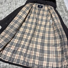 【バーバリーロンドン】　ダウンコート　ファー　フード　ダークの画像