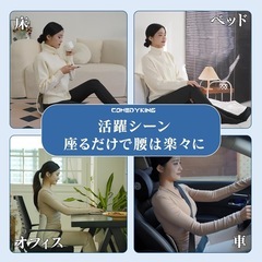 姿勢矯正 椅子 座るだけ腰が痛くならないクッション 軽量 美尻 オフィス 在宅の画像