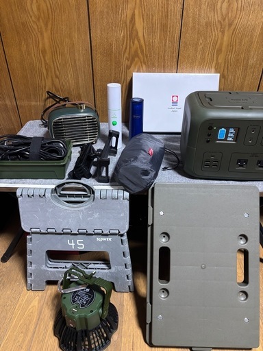 【防災セット一式】PowerArQ ポータブル電源他 キャンプ可