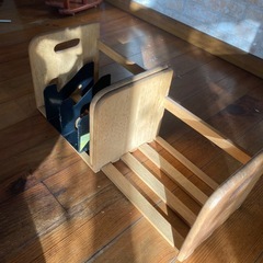 可変式 本棚／伸縮タイプ／省スペース収納　200円の画像