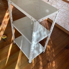 スチールラック 3段／収納棚／高さ75.5cm　200円の画像