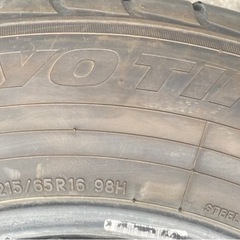 TOYO TIRES 215/65R16 25年製 夏タイヤの画像