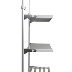 つっぱり折りたたみ棚3段 幅45cm TP3-45Cの画像