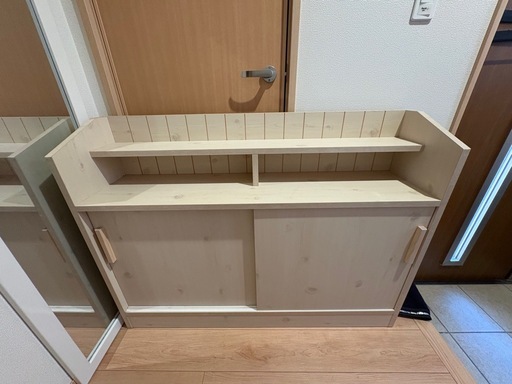 【美品】カウンター収納　リビング収納
