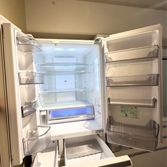 【Panasonic 大型冷蔵庫 501L】2017年製 NR-F502XPV-Wの画像