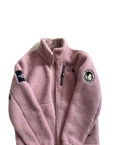 THE NORTH FACE リモフリースジャケット ベビーピンク グレー ボア