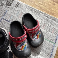 アシックススニーカー　　パウパトロールサンダルの画像