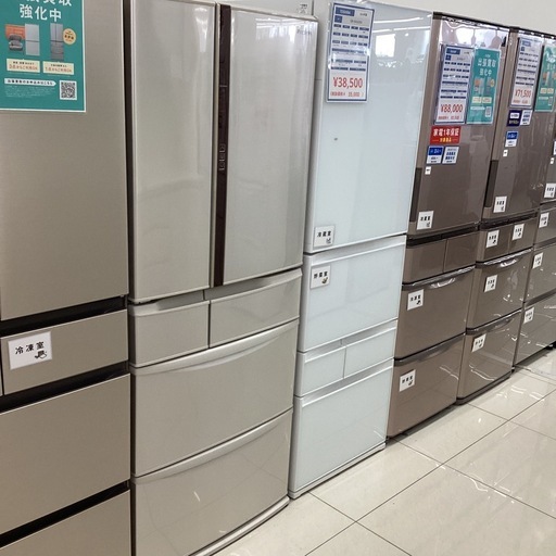 【6ヶ月保証】6ドア冷蔵庫　Panasonic NR-FVM471S-N