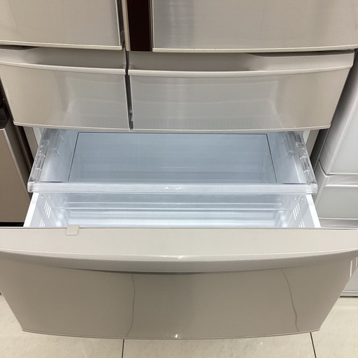 【6ヶ月保証】6ドア冷蔵庫　Panasonic NR-FVM471S-N