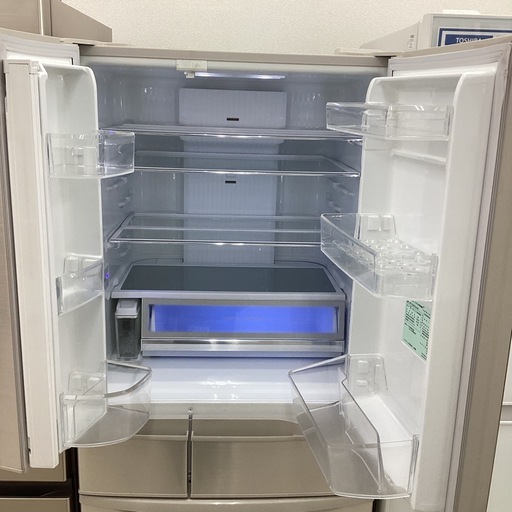 【6ヶ月保証】6ドア冷蔵庫　Panasonic NR-FVM471S-N