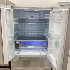 【6ヶ月保証】6ドア冷蔵庫　Panasonic NR-FVM471S-Nの画像