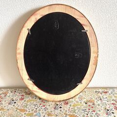 金彩楕円額　未使用新品　キャンバスボード、アクリル付きの画像