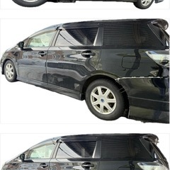 トヨタ WISH ウィッシュ 4WD ブラック 車検あり サンルーフ スターターの画像