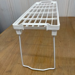 ☆キッチン収納 ホワイト折りたたみ棚の画像