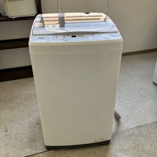 今2602-1282 AQUA 洗濯機 AQW-S7M 7.0kg 2022年製 動作確認済み キズ汚れ有り