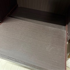 カラーボックス　カップボード　ブラウン　食器棚の画像