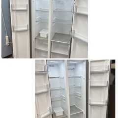 【🐤買取市場 6ヶ月保証　ジモティー限定価格】S151 ⭐ AQUA｜アクア 観音開きタイプ 2ドア 冷蔵庫 (475L) 22年製 AQR-SBS48K-S ⭐動作確認済⭐クリーニング済の画像