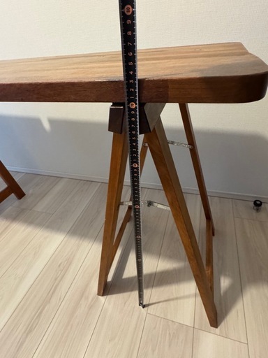 折りたたみ式 木製テーブル（天板＋脚セット）DIY・デスク・作業台に