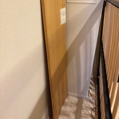 無印 ベッドフレームトとヘッドボードの画像