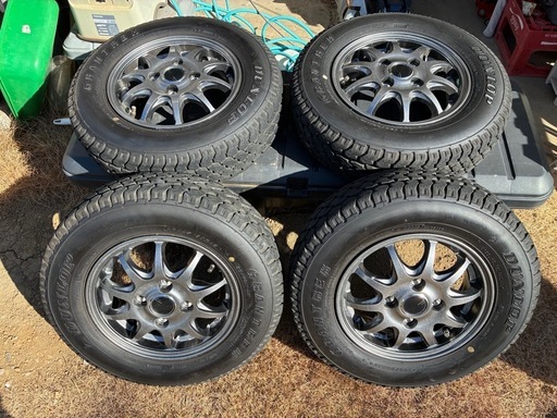 ダンロップ　グラントレック　145/80R12 アルミホイール　2026.5購入