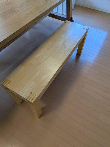 IKEA テーブル＋ベンチ2つセット