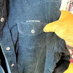  🔸G-STAR RAW　シャツジャケット　紺　300円の画像