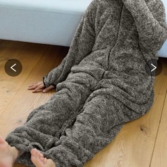 着る毛布　大きめ　ブラウンの画像