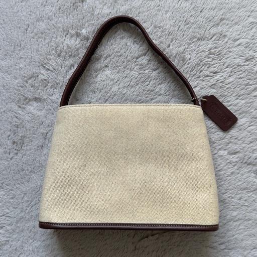 COACH レザー キャンバス ハンドバッグ