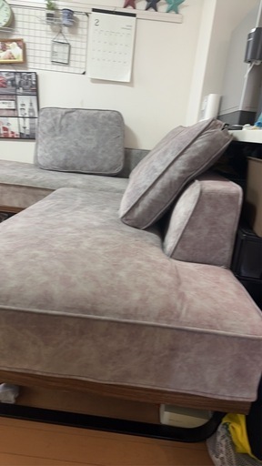 【購入13万円】マックスプラス L字型ソファー グレー