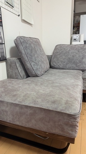 【購入13万円】マックスプラス L字型ソファー グレー