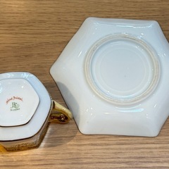 A8089【オールドノリタケ】RC刻印 チョコレートカップ＆ソーサー アンティーク 金盛の画像