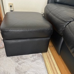 ソファ　本革　三人掛け　　の画像