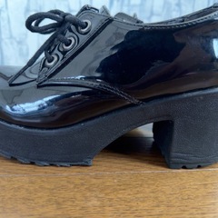 卒業式     入学式 フォーマル ブーツ ヒール ブラックSの画像