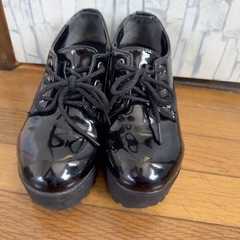 卒業式     入学式 フォーマル ブーツ ヒール ブラックSの画像