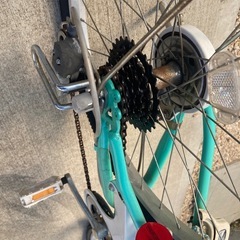 女の子用自転車の画像