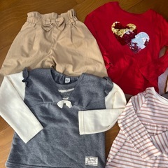 110cm 女の子服５点セットの画像