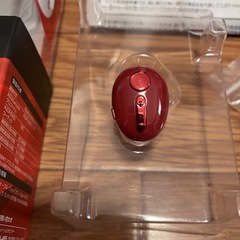 【ジャンク】【エレコム】極小 片耳イヤホン(赤)の画像